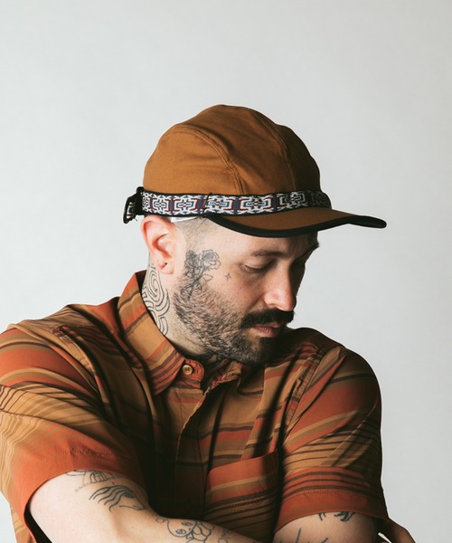 KAVU（カブー）の「【MADE IN USA】KAVU/カブー ORGANIC STRAPCAP/オーガニックストラップキャップ（キャップ・メンズ・ブラック/ネイビー/ブラウン/カーキ/オレンジ/ブルー/ストーン/キャメル/ナチュラル/グリーン/プラム・MEDIUM/LARGE）」の14枚目の写真