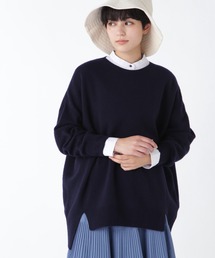ウールチュニックプルオーバーニット