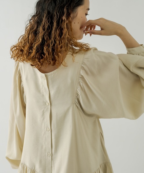 mystic（ミスティック）の「ギャザーミニワンピース（ワンピース・レディース・ブラック/オリーブ/アイボリー・FREE）」の13枚目の写真