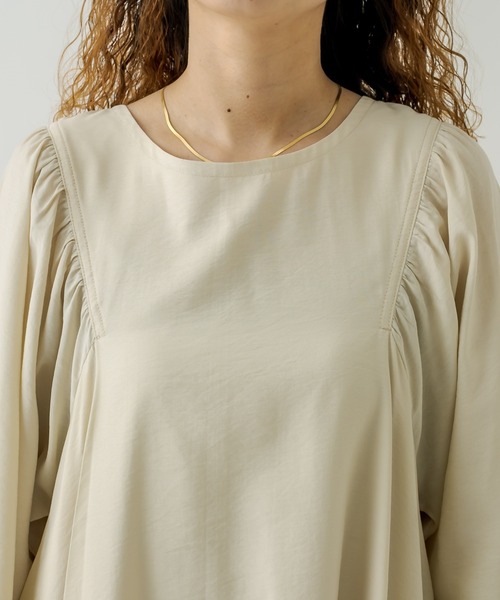 mystic（ミスティック）の「ギャザーミニワンピース（ワンピース・レディース・ブラック/オリーブ/アイボリー・FREE）」の16枚目の写真