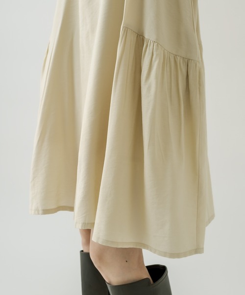 mystic（ミスティック）の「ギャザーミニワンピース（ワンピース・レディース・ブラック/オリーブ/アイボリー・FREE）」の14枚目の写真