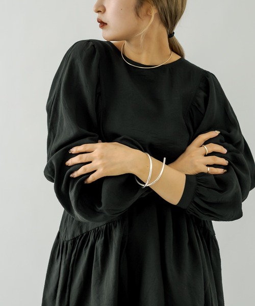 mystic（ミスティック）の「ギャザーミニワンピース（ワンピース・レディース・ブラック/オリーブ/アイボリー・FREE）」の10枚目の写真