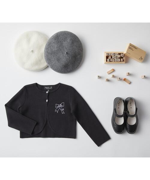 agnes b.（アニエスベー）の「K134 E BERET キッズ ウールベレー（ハンチング/ベレー帽・キッズ・グレー系その他・1/2/0）」の7枚目の写真