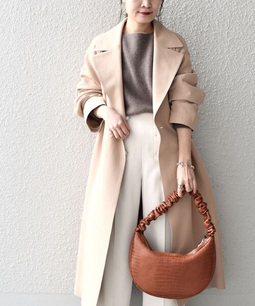 SHIPS(シップス)の「オーバートレンチコート◇(トレンチコート・レディース・オリーブ/イエロー/キャメル・38/36)」の13枚目の写真