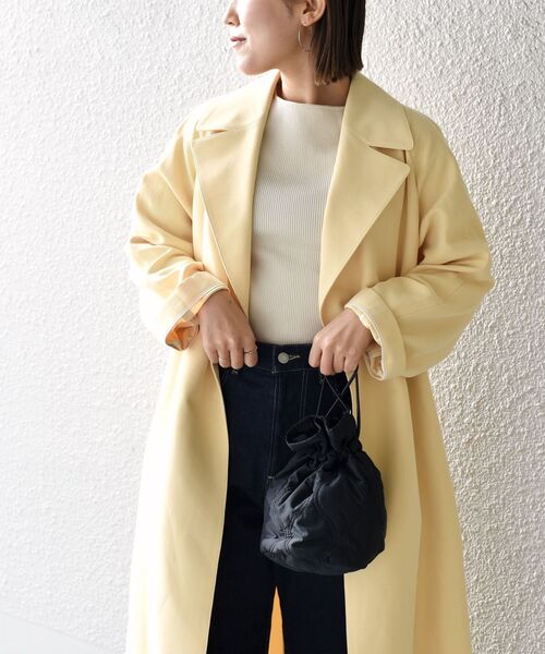 SHIPS(シップス)の「オーバートレンチコート◇(トレンチコート・レディース・オリーブ/イエロー/キャメル・38/36)」の22枚目の写真