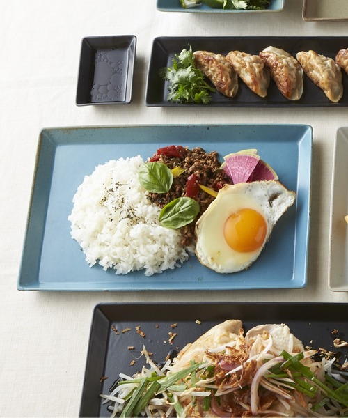 LEPSIM（レプシィム）の「【KASANE】レクタンプレートLL【WEB限定】　266916（食器・レディース・ブラック/ブルー/オフホワイト/カーキ・ONE SIZE）」の4枚目の写真