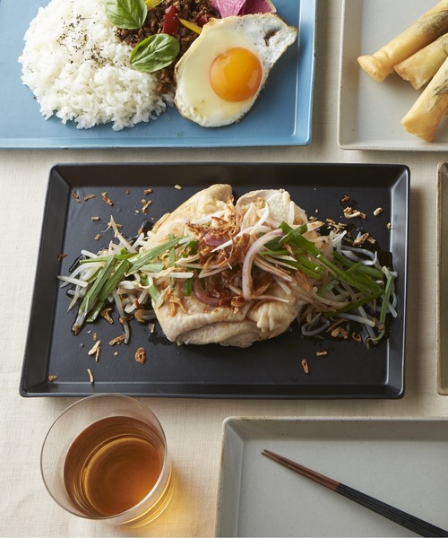 LEPSIM（レプシィム）の「【KASANE】レクタンプレートLL【WEB限定】　266916（食器・レディース・ブラック/ブルー/オフホワイト/カーキ・ONE SIZE）」の2枚目の写真
