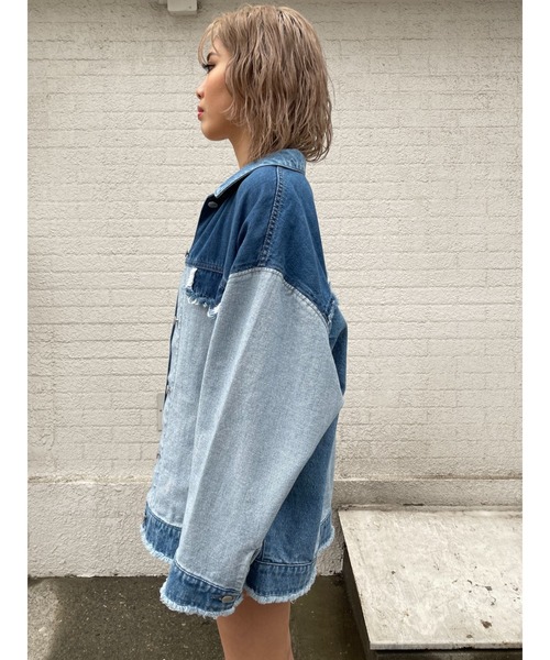 EGOIST(エゴイスト)の「パネル切替デニムジャケット(デニムジャケット・レディース・マルチ・FREE)」の9枚目の写真