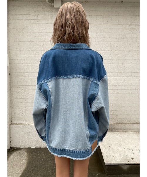 EGOIST(エゴイスト)の「パネル切替デニムジャケット(デニムジャケット・レディース・マルチ・FREE)」の10枚目の写真