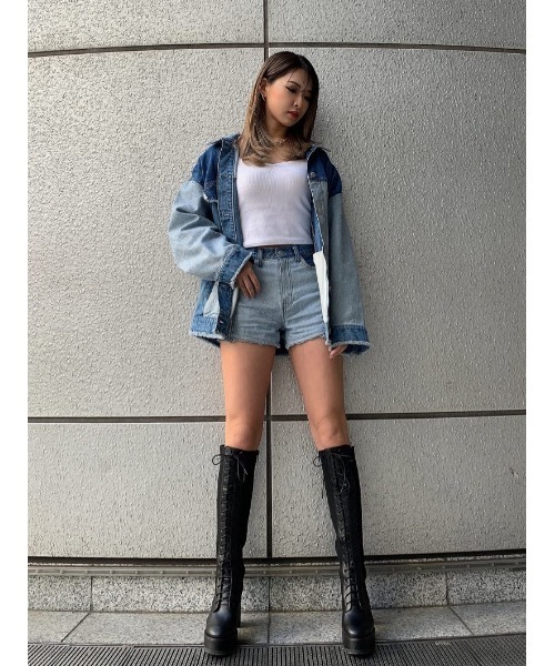 EGOIST(エゴイスト)の「パネル切替デニムジャケット(デニムジャケット・レディース・マルチ・FREE)」の20枚目の写真