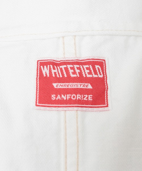 JOURNAL STANDARD ノーカラーデニムカバーオール(ホワイト) JOURNAL STANDARD（ジャーナルスタンダード）の「【WHITE FIELD