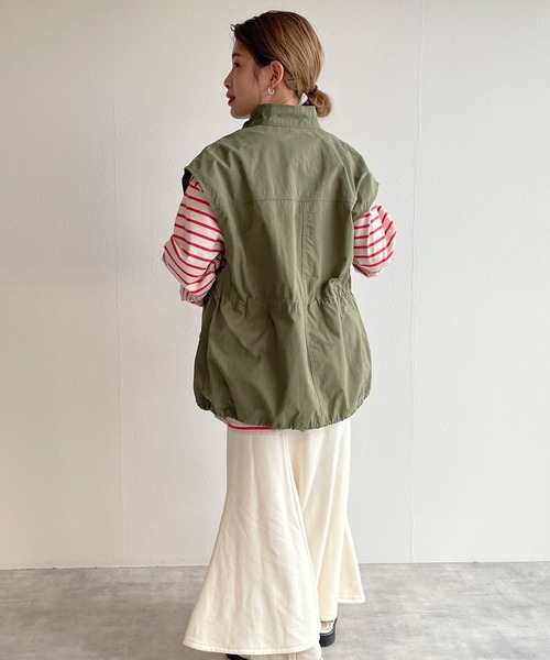 w closet（ダブルクローゼット）の「スウェットマーメイドスカート（スカート・レディース・トップグレー/アイボリー/ライトグリーン/ブラック・FREE）」の9枚目の写真