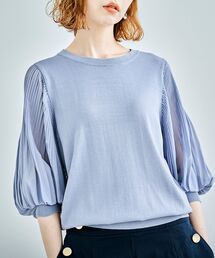 le.coeur blanc | シフォンプリーツニット(ニット/セーター)