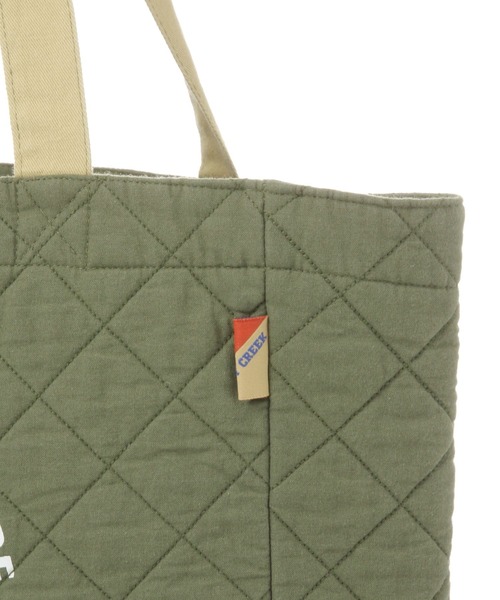 niko and...（ニコアンド）の「[CITY CREEK]キルトトートバッグ（トートバッグ・レディース・ブラック/カーキ・0）」の7枚目の写真