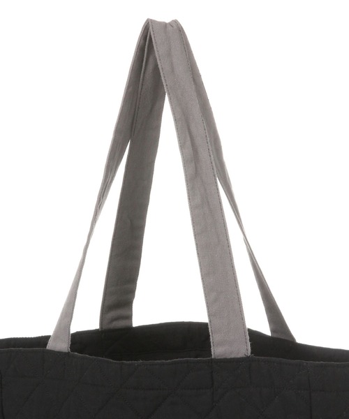 niko and...（ニコアンド）の「[CITY CREEK]キルトトートバッグ（トートバッグ・レディース・ブラック/カーキ・0）」の10枚目の写真