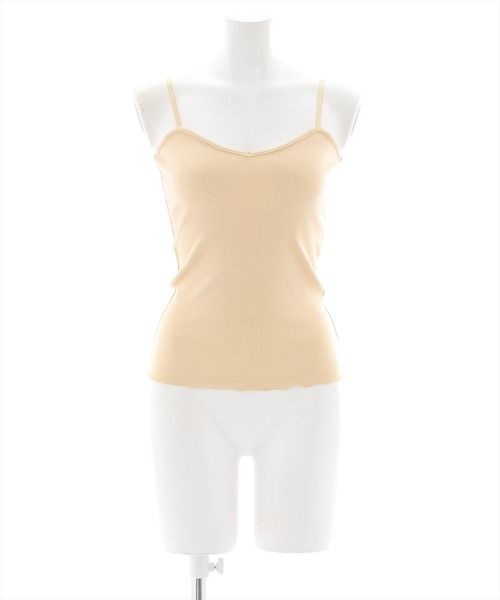 clear（クリア）の「リブキャミソール（Tシャツ/カットソー・レディース・ブラック/オフホワイト/ピンク/ミント/モカ/ライトベージュ/グレイッシュベージュ/グリーン・F）」の4枚目の写真