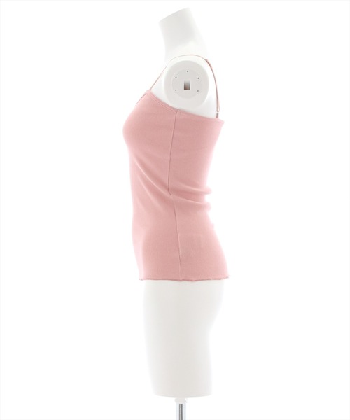 clear（クリア）の「リブキャミソール（Tシャツ/カットソー・レディース・ブラック/オフホワイト/ピンク/ミント/モカ/ライトベージュ/グレイッシュベージュ/グリーン・F）」の10枚目の写真