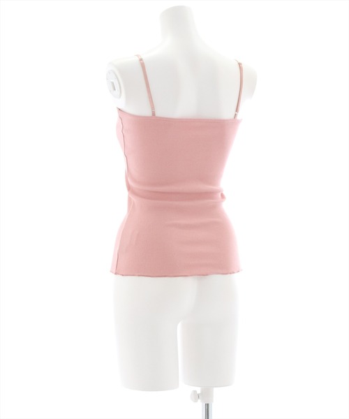 clear（クリア）の「リブキャミソール（Tシャツ/カットソー・レディース・ブラック/オフホワイト/ピンク/ミント/モカ/ライトベージュ/グレイッシュベージュ/グリーン・F）」の11枚目の写真