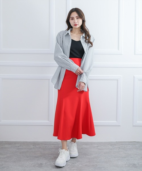 clear（クリア）の「リブキャミソール（Tシャツ/カットソー・レディース・ブラック/オフホワイト/ピンク/ミント/モカ/ライトベージュ/グレイッシュベージュ/グリーン・F）」の17枚目の写真