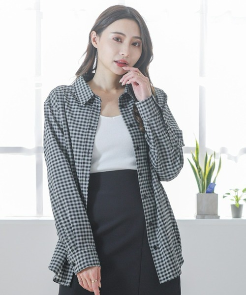 clear（クリア）の「リブキャミソール（Tシャツ/カットソー・レディース・ブラック/オフホワイト/ピンク/ミント/モカ/ライトベージュ/グレイッシュベージュ/グリーン・F）」の22枚目の写真