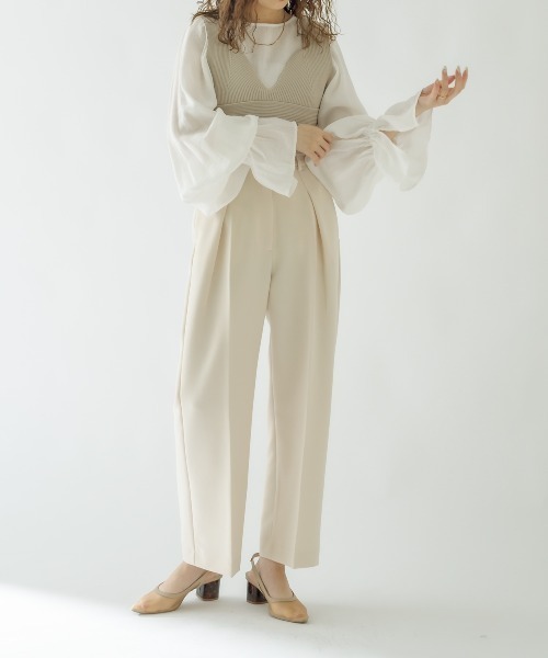 mystic(ミスティック)の「ニットビスチェ(ベスト・レディース・ブラック/ベージュ/オフホワイト・FREE)」の13枚目の写真