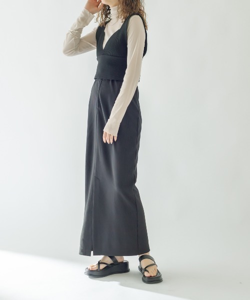 mystic(ミスティック)の「ニットビスチェ(ベスト・レディース・ブラック/ベージュ/オフホワイト・FREE)」の19枚目の写真