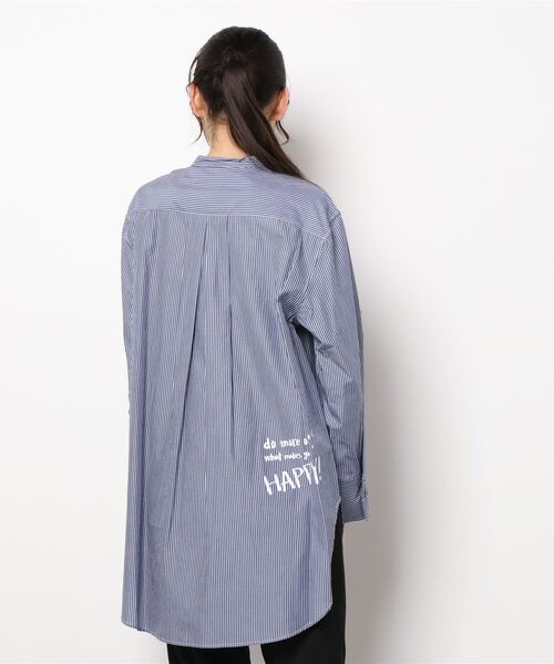 JUGLANS(ユグランス)の「☆ 【CHIGNON】10annivプリントシャツ 1621-055,1621-056(シャツ/ブラウス・レディース・ホワイト/ブルー・FREE)」の5枚目の写真