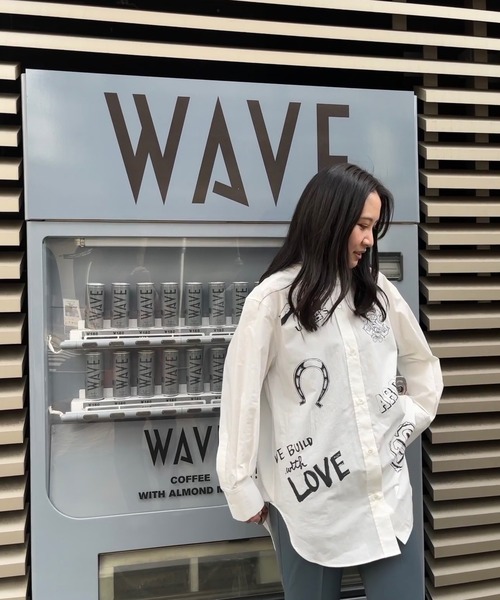 JUGLANS(ユグランス)の「☆ 【CHIGNON】10annivプリントシャツ 1621-055,1621-056(シャツ/ブラウス・レディース・ホワイト/ブルー・FREE)」の11枚目の写真