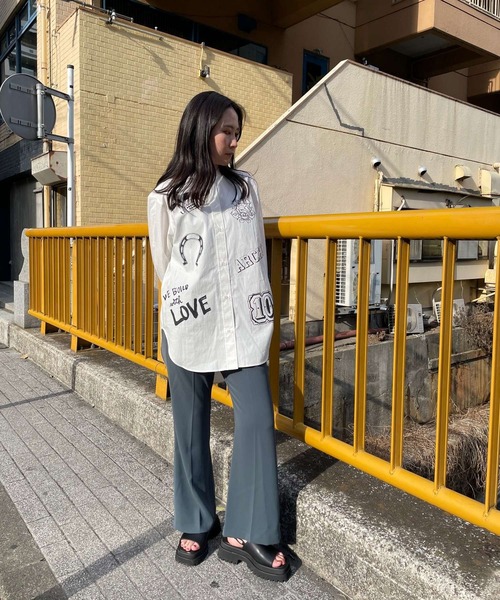 JUGLANS(ユグランス)の「☆ 【CHIGNON】10annivプリントシャツ 1621-055,1621-056(シャツ/ブラウス・レディース・ホワイト/ブルー・FREE)」の17枚目の写真