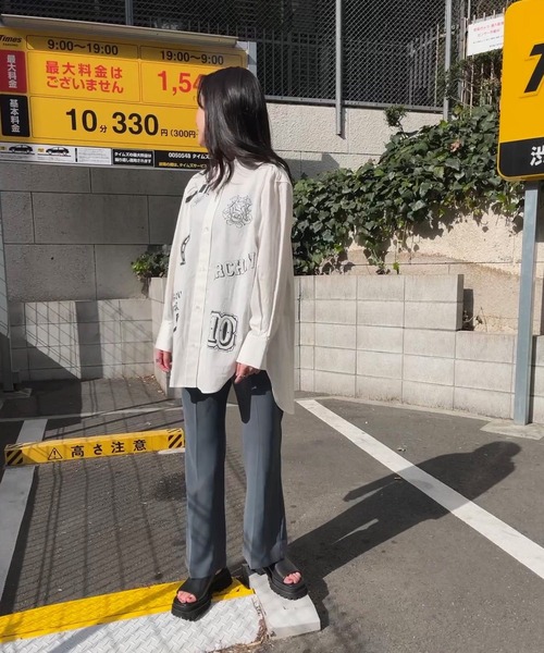 JUGLANS(ユグランス)の「☆ 【CHIGNON】10annivプリントシャツ 1621-055,1621-056(シャツ/ブラウス・レディース・ホワイト/ブルー・FREE)」の18枚目の写真