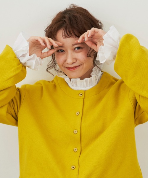 MERLOT（メルロー）の「フリフリブラウス（シャツ/ブラウス・レディース・ホワイト/ブラック・FREE）」の2枚目の写真