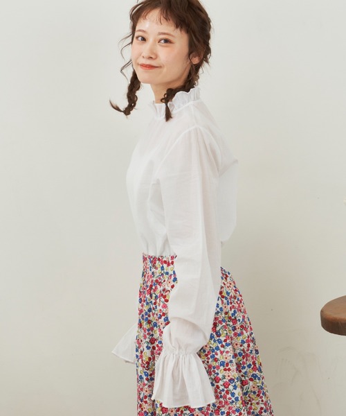 MERLOT（メルロー）の「フリフリブラウス（シャツ/ブラウス・レディース・ホワイト/ブラック・FREE）」の12枚目の写真