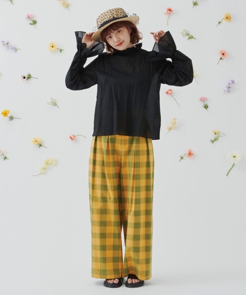 MERLOT（メルロー）の「フリフリブラウス（シャツ/ブラウス・レディース・ホワイト/ブラック・FREE）」の8枚目の写真