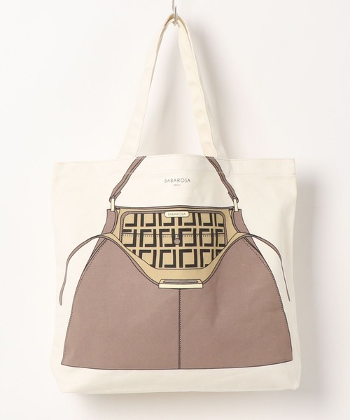 Via Demizon(ビアデミゾン)の「ZOZOTOWN 限定商品 バッグプリント A4トートバッグ(トートバッグ・レディース・ブラックミックス/シルバー/イエロー/ブラック/ベージュ・フリー)」の4枚目の写真