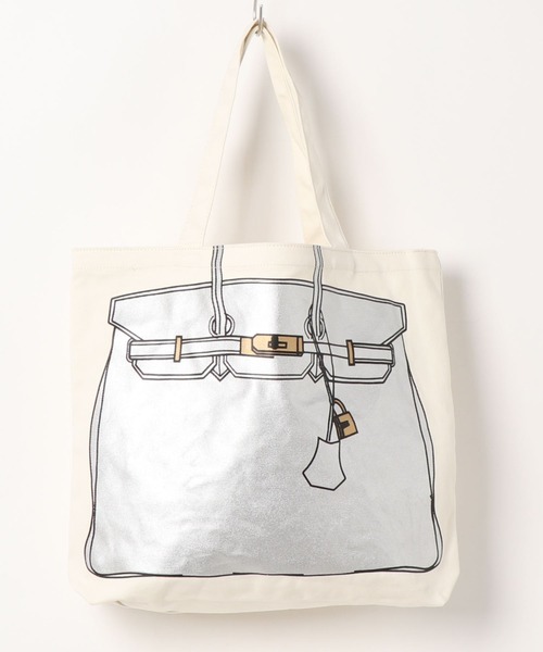 Via Demizon(ビアデミゾン)の「ZOZOTOWN 限定商品 バッグプリント A4トートバッグ(トートバッグ・レディース・ブラックミックス/シルバー/イエロー/ブラック/ベージュ・フリー)」の1枚目の写真
