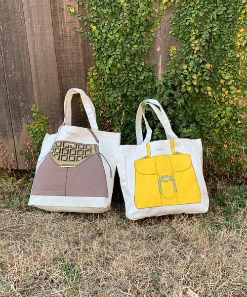 Via Demizon(ビアデミゾン)の「ZOZOTOWN 限定商品 バッグプリント A4トートバッグ(トートバッグ・レディース・ブラックミックス/シルバー/イエロー/ブラック/ベージュ・フリー)」の18枚目の写真