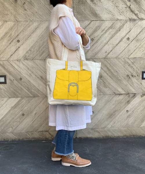 Via Demizon(ビアデミゾン)の「ZOZOTOWN 限定商品 バッグプリント A4トートバッグ(トートバッグ・レディース・ブラックミックス/シルバー/イエロー/ブラック/ベージュ・フリー)」の12枚目の写真