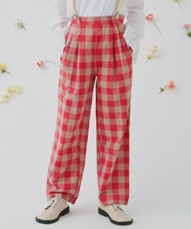 MERLOT | ビッグチェックストレートパンツ/セットアップ(その他パンツ)