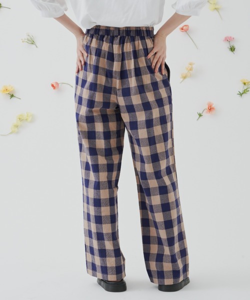 MERLOT（メルロー）の「ビッグチェックストレートパンツ/セットアップ（その他パンツ・レディース・レッド/ネイビー・FREE）」の18枚目の写真