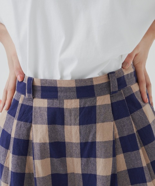 MERLOT（メルロー）の「ビッグチェックストレートパンツ/セットアップ（その他パンツ・レディース・レッド/ネイビー・FREE）」の19枚目の写真