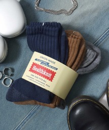 Healthknit | Healthknit(ヘルスニット)「3足セット靴下」無地・ラインソックス/ハイソックス/クルーソックス メンズ レディース(ソックス/靴下)