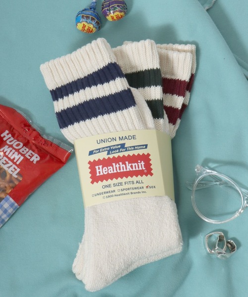 Healthknit(ヘルスニット)の「Healthknit(ヘルスニット)「3足セット靴下」無地・ラインソックス/ハイソックス/クルーソックス メンズ レディース(ソックス/靴下・メンズ・ホワイト/マルチ/ホワイト系その他/ベージュ系その他/ホワイト系その他2/ベージュ/グレー系その他/ホワイト系その他3/ブラック/ベージュ系その他2・S/M)」の9枚目の写真