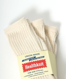 Salong hameu（サロン ハミュー）の「Healthknit(ヘルスニット)「3足セット靴下」無地・ラインソックス/ハイソックス/クルーソックス メンズ レディース（ソックス/靴下）」