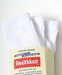 Healthknit（ヘルスニット）の「Healthknit(ヘルスニット)「3足セット靴下」無地・ラインソックス/ハイソックス/クルーソックス メンズ レディース（ソックス/靴下）」