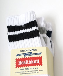 Healthknit（ヘルスニット）の「Healthknit(ヘルスニット)「3足セット靴下」無地・ラインソックス/ハイソックス/クルーソックス メンズ レディース（ソックス/靴下）」