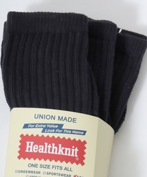 Healthknit（ヘルスニット）の「Healthknit(ヘルスニット)「3足セット靴下」無地・ラインソックス/ハイソックス/クルーソックス メンズ レディース（ソックス/靴下）」