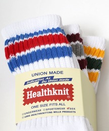 Healthknit（ヘルスニット）の「Healthknit(ヘルスニット)「3足セット靴下」無地・ラインソックス/ハイソックス/クルーソックス メンズ レディース（ソックス/靴下）」