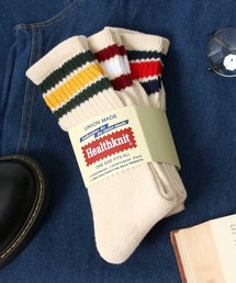 Healthknit（ヘルスニット）の「Healthknit(ヘルスニット)「3足セット靴下」無地・ラインソックス/ハイソックス/クルーソックス メンズ レディース（ソックス/靴下）」