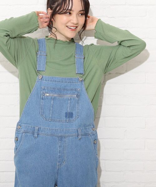 Cutie Blonde（キューティーブロンド）の「◆【S-L】チョビハイネックメロウインナープルオーバー（Tシャツ/カットソー・レディース・オフホワイト/ブラック/グリーン・01/02/03）」の18枚目の写真