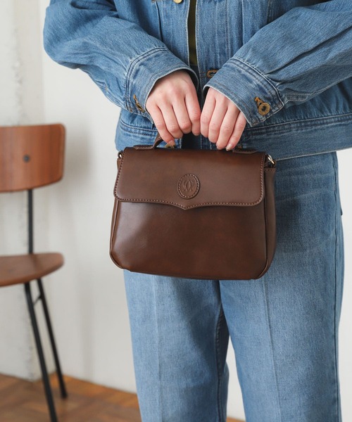 SENSE OF PLACE by URBAN RESEARCH（センスオブプレイスバイアーバンリサーチ）の「フラップロゴショルダーバッグ（ショルダーバッグ・レディース・ベージュ/ブラック/ブラウン/イエロー・ONE）」の9枚目の写真